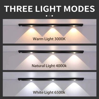 Lampe LED Rechargeable à Détecteur de Mouvement – Éclairage Sans Fil pour Placard et Dressing