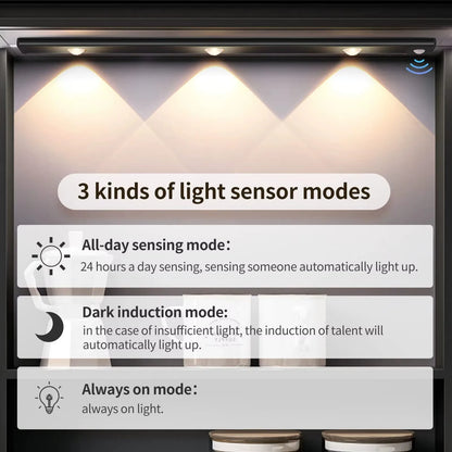 Lampe LED Rechargeable à Détecteur de Mouvement – Éclairage Sans Fil pour Placard et Dressing