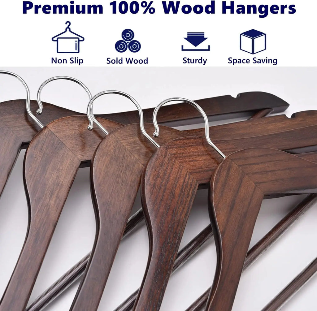 Cintres en Bois Premium – Élégants, Robustes & Gain de Place