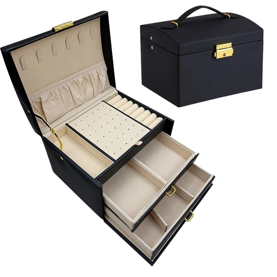 Coffret à Bijoux Premium 3 Étages