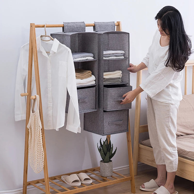 Rangement Suspendu pour Vêtements – Avec Tiroirs