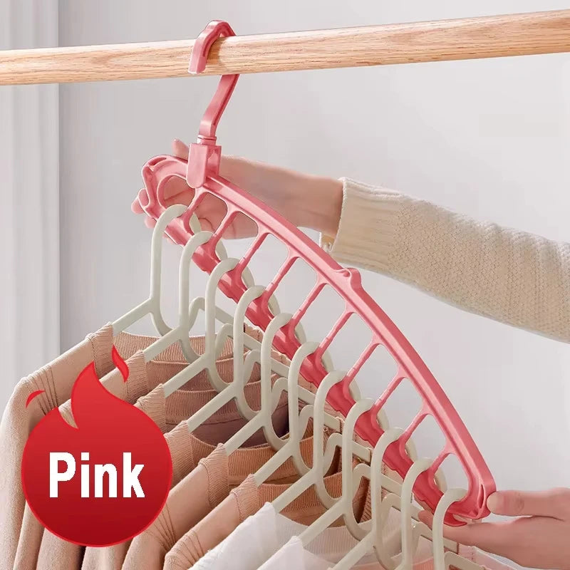 Cintre Organisateur Pliable 9 Trous