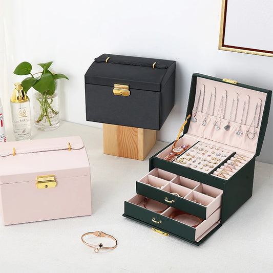 Coffret à Bijoux Premium 3 Étages