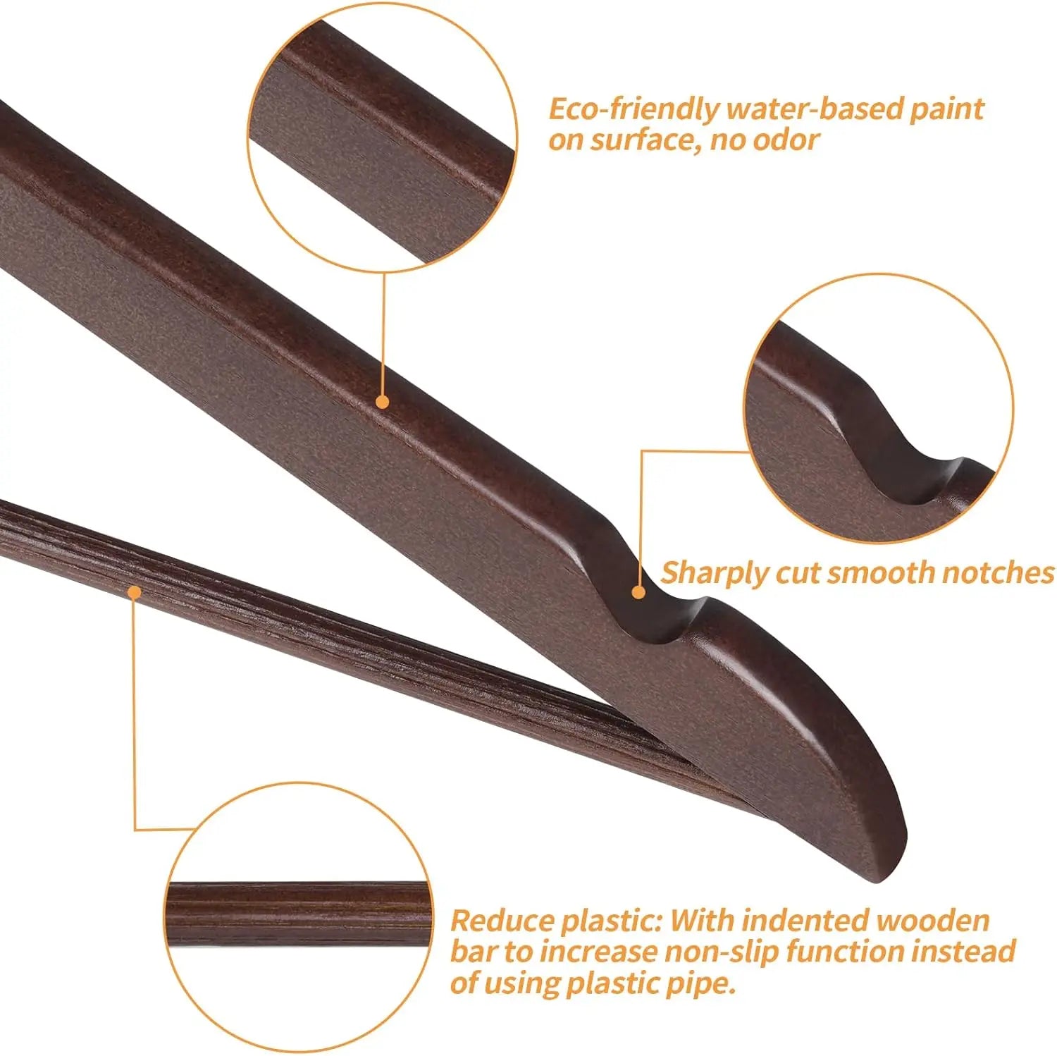 Cintres en Bois Premium – Élégants, Robustes & Gain de Place