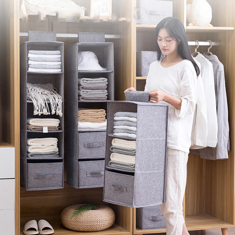 Rangement Suspendu pour Vêtements – Avec Tiroirs